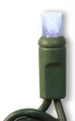 50 LED Cool White Wide Angle Polka Dot Lights w-4" Spacing