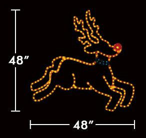 4' Red Nosed Rudolph