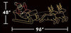 8' Waving Santa and Sleigh