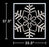 33.5" Snowflake 1 w-Frame