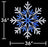 36" LED Two Color Snowflake