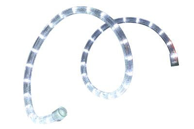 Pre-Cut LED 2-Wire 120 Volt 1-2" Cool White Rope Light (Vertical)