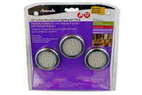 12 Bulb Warm White LED Puck Light Kit 2.25