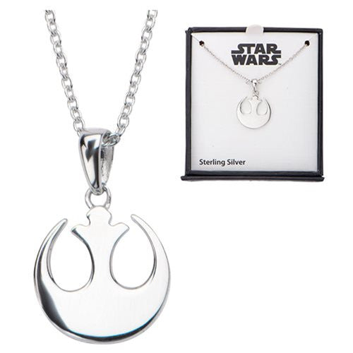 Star Wars Rebel Symbol Sterling Silver Pendant Necklace     