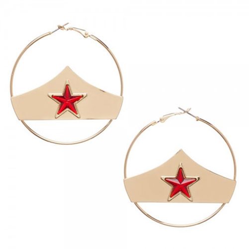 Wonder Woman Hoop Earrings                                  
