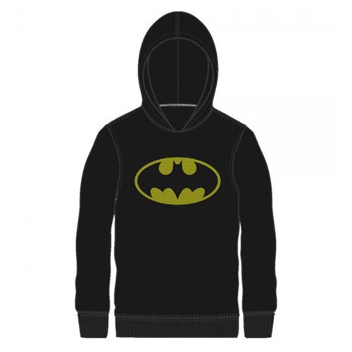 Batman Logo Black Hooded Long Sleeve                        
