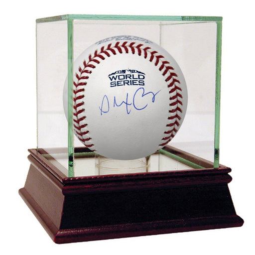 Alex Cora Signed 2018 World Series Logo Baseball