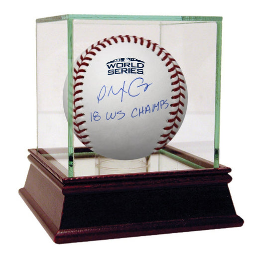 Alex Cora Signed 2018 World Series Logo Baseball w/ "18 WS Champs" Insc