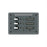 Blue Sea 8058 AC 3 Position Toggle Circuit Breaker Panel  (White Switches)