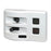 Blue Sea 4312 WeatherDeck Water Resistant Fuse Panel - 2 Position - White