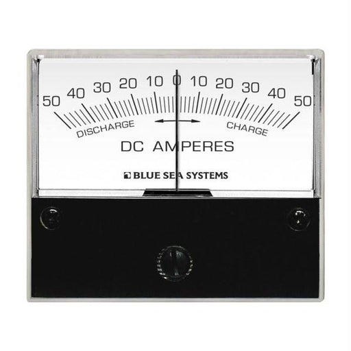Blue Sea 8252 DC Zero Center Analog Ammeter - 2-3-4" Face, 50-0-50 Amperes DC