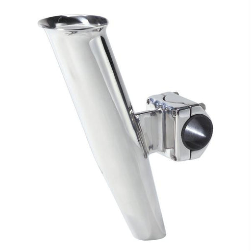 C.E. Smith Mid Mount 2-Way Clamp Rod Holder - Silver - 1-1-4"