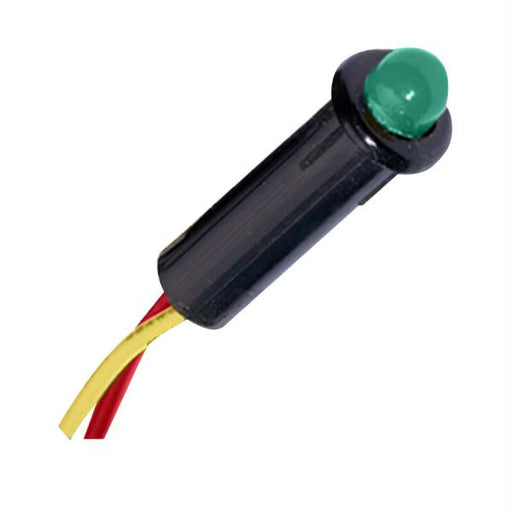 Paneltronics <sup>5<-sup>&frasl;<sub>32<-sub>" LED Indicator Light - 12-14VDC - Green