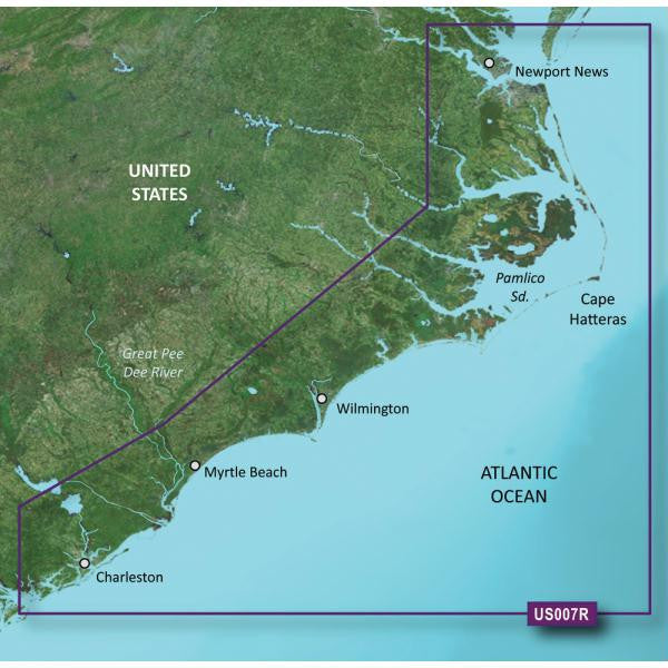 Garmin BlueChart&reg; g2 Vision&reg; - VUS007R - Norfolk - Charleston - microSD-SD
