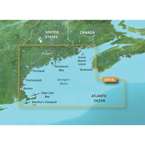 Garmin BlueChart&reg; g2 Vision&reg; - VUS510L - St. John - Cape Cod - microSD-SD