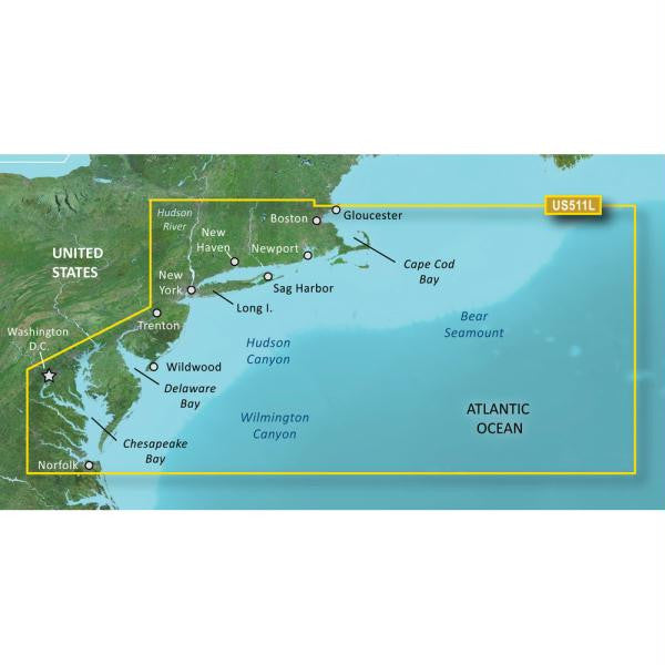 Garmin BlueChart&reg; g2 Vision&reg; - VUS511L - Boston - Norfolk - microSD-SD