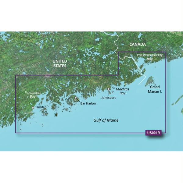Garmin BlueChart&reg; g2 Vision&reg; - VUS001R - North Maine - microSD-SD