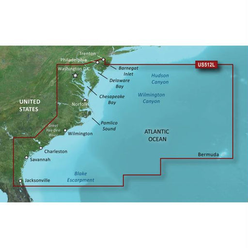 Garmin BlueChart&reg; g2 Vision&reg; - VUS512L - Mid-Atlantic - microSD-SD