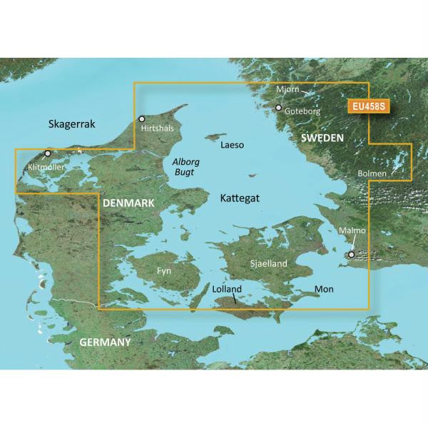 Garmin BlueChart&reg; g2 Vision&reg; - VEU458S - Göteborg to Fyn - SD Card