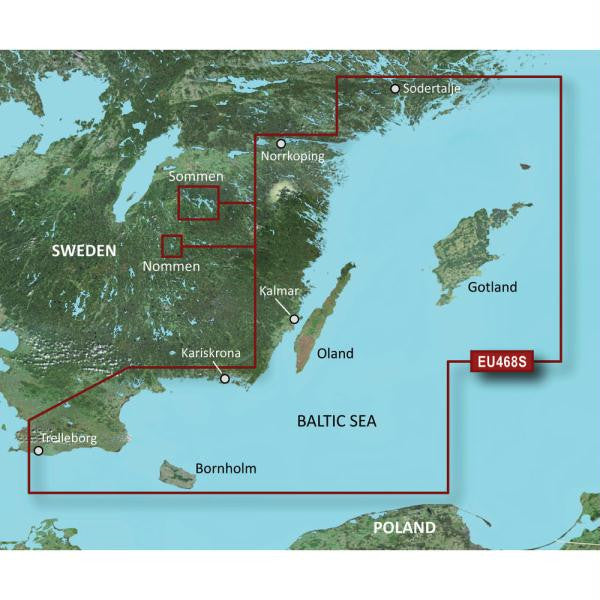 Garmin BlueChart&reg; g2 Vision&reg; - VEU468S - Södertälje to Trelleborg - SD Card