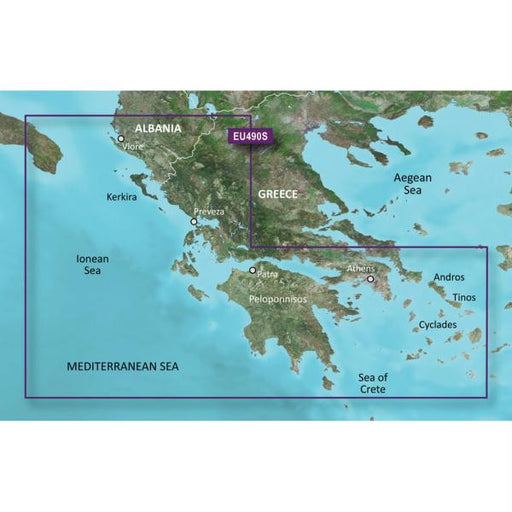 Garmin BlueChart&reg; g2 Vision&reg; - VEU490S - Greece West Coast & Athens - SD Card