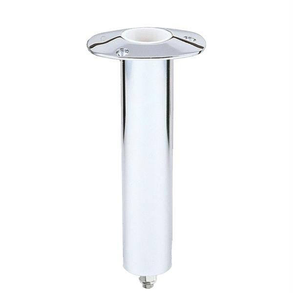Lee's 0° Stainless Steel Swivel Base Flush Mount Rod Holder - Extra Long Tube 2.25" OD X 14.5" Tube