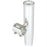 Lee's Clamp-On Rod Holder - Silver Aluminum - Horizontal Mount - Fits 1.900" O.D. Pipe