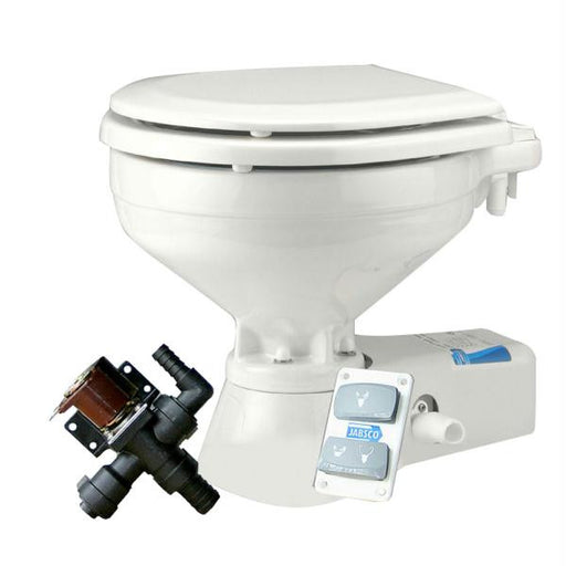 Jabsco 17" Quiet Flush Electric Toilet - Freshwater