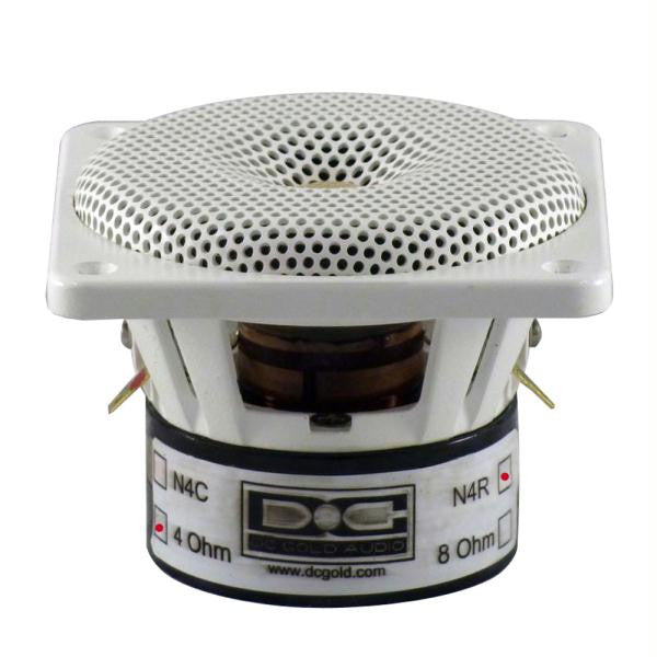 DC GOLD AUDIO N4R 4" Reference Series Speaker - 4 OHM - (Pair) White