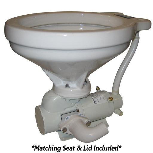 Raritan Crown Head&trade; Hi-Boy - White, Household Style - 90° Discharge - 12V