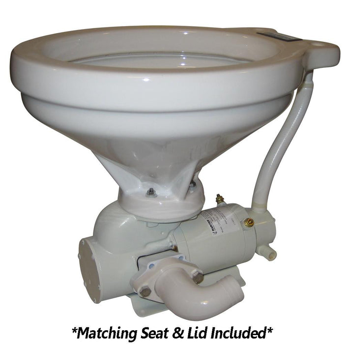 Raritan Crown Head&trade; Hi-Boy - White, Household Style - 90° Discharge - 12V