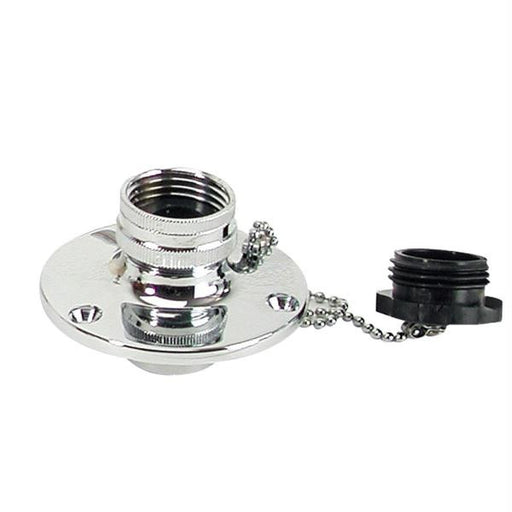 Whitecap C.P. Brass Inlet 2-3-4" Base 1-1-2" Depth