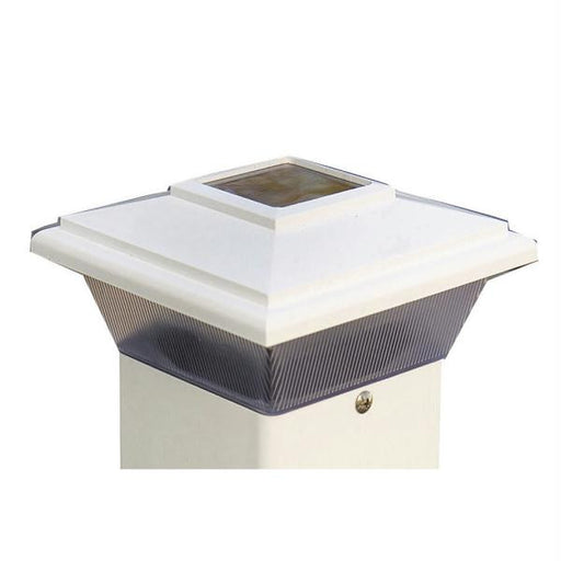 Dock Edge Solar Cap Light 4" - White