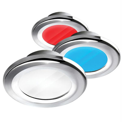 i2Systems Apeiron A3120 Screw Mount Light - Red, Cool White, Blue Light, Chrome Finish