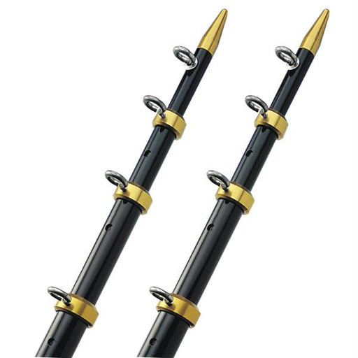 TACO 15' Telescopic Outrigger Poles 1-1-8" - Black-Gold