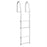 Dock Edge Fixed 4 Step Ladder Bright White Galvalume