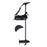 MotorGuide Wireless W45 Freshwater Bow Mount Trolling Motor - Wireless Foot Pedal - 12v-45lb-48"