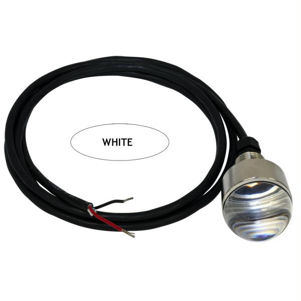 Liquid Lite 6 LED Drain Plug Light ½" NPT - White - 12VDC