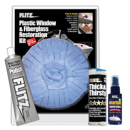 Flitz Plastic Window & Fiberglass Restoration Kit