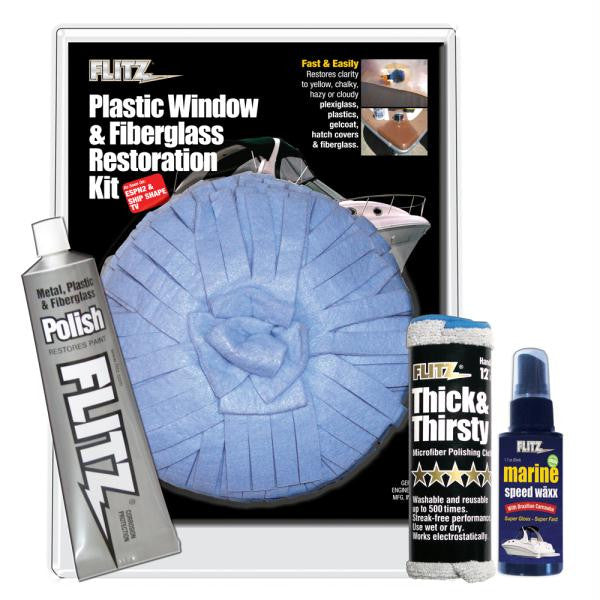 Flitz Plastic Window & Fiberglass Restoration Kit