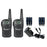 Midland LXT118VP 22 Channel GMRS Radios w-Rechargeable AAA Batteries & AC Adapter - Black