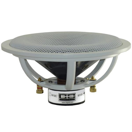 DC GOLD AUDIO W10R 2" x 10" Subwoofers (Pair) - White - 10 OHM Parallel