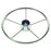 Ongaro 170 13.5" Stainless 5-Spoke Destroyer Wheel w- Black Cap and Standard Rim - Fits 3-4" Tapered Shaft Helm
