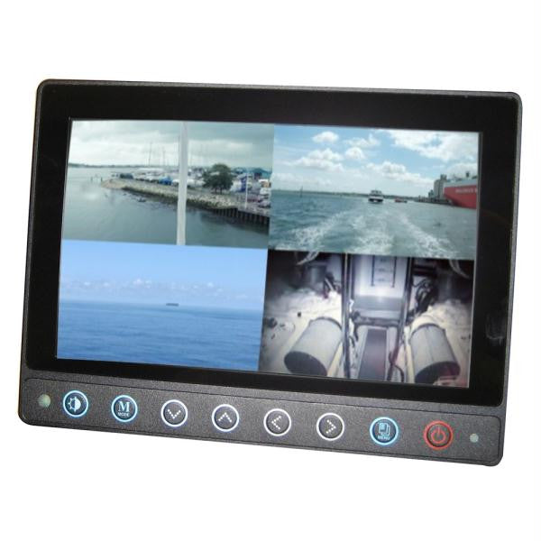 Iris 7" TFT Waterproof Screen w-Quad Switcher - 4 Composite Inputs