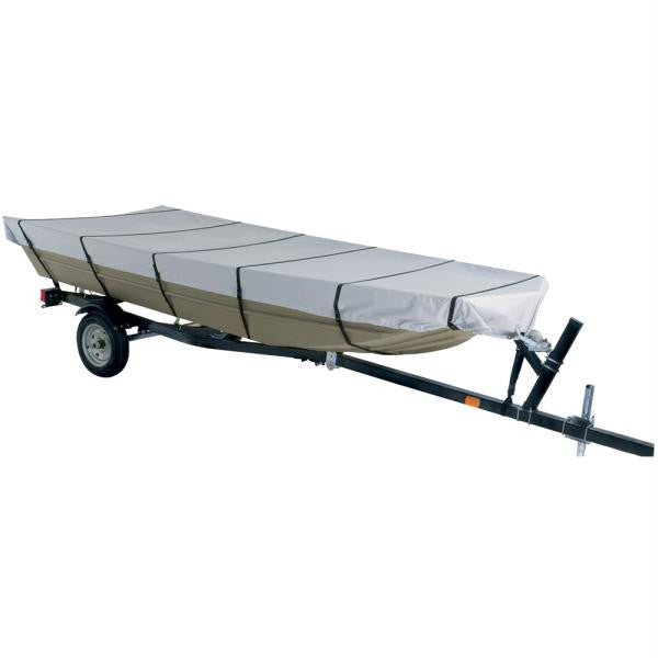 Dallas Manufacturing Co. 300D Jon Boat Cover - Model C - Fits 16' w-Beam Width to 75"