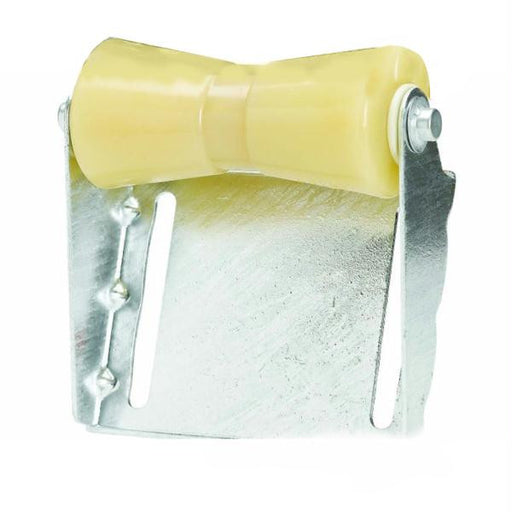 C.E. Smith Panel Bracket Assembly 8" Keel Roller - Yellow TPR