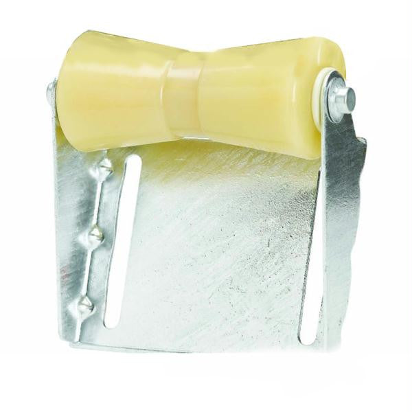 C.E. Smith Panel Bracket Assembly 8" Keel Roller - Yellow TPR