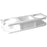 TACO 2-Drink Poly Cup Holder w-"Catch-All" - White