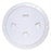 Beckson 8" Smooth Center Screw-Out Deck Plate - White