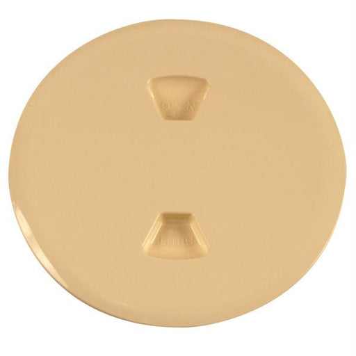 Beckson 5" Twist-Out Deck Plate - Beige
